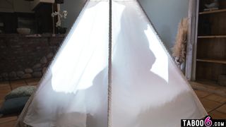 Black teen stepdaughter with huge boobs seduces her stepdad