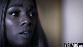 Petite ebony MILF ghost comes back to fuck BWC BF one last time