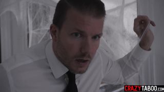Big tits black MILF August Skye having hardcore sex with two big cock guys