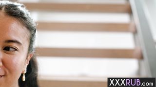 Lesbians tested a new massage table and black MILF enjoyed pussy licking