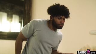 Black MILF nanny double penetration fuck by BF and neighbor