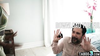 Ebony stepdaughter Destiny Mira gives her perv stepfather what he wants