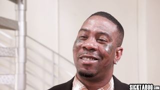 Big ass ebony teen stepdaughter deepthroats her huge dick black stepdad