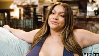 Red lesbian MILF Siri Dahl eating her BBW ebony roommates soaking wet pussy