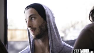 Petite ebony beauty bares big ass for interracial sex with ex BF