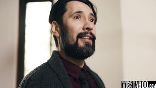 Huge tits curvy ebony MILF realtor railed by horny mature client