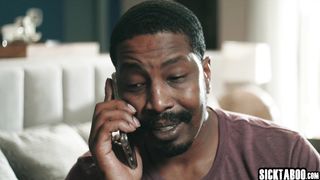 Stepdad tricks sexy teen stepdaughter Ameena Green and fucked her so hard