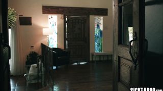 Stepdad tricks sexy teen stepdaughter Ameena Green and fucked her so hard