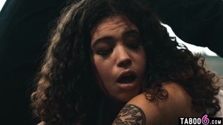 Extreme fisting and bondage 3some for blonde MILF and black teen