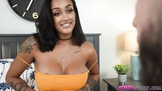 Can I play with your tits, stepsis?