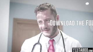Desperate ebony MILF agrees to interracial sex with doc for money