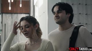 Demi Hawks and her boyfriend Elias Cash fucks sexy big tits black tutor