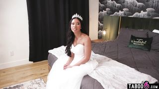 Angry black bride Ameena Green fucks stepdad of the groom-to-be