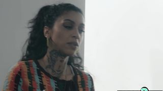 Bisex ebony MILF biology tutor Ravyn Alexa lured into taboo threesome fuck